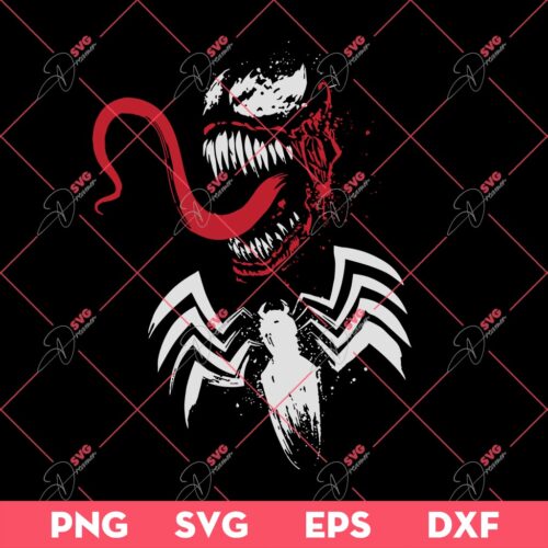 Symbiote Venom SVG, Venom Marvel SVG PNG