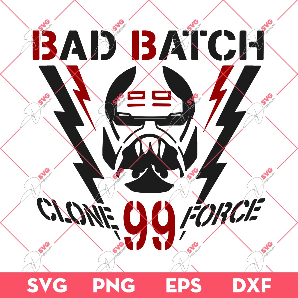 The Bad Batch Clone Force 99 SVG PNG, The Bad Batch Star Wars SVG PNG