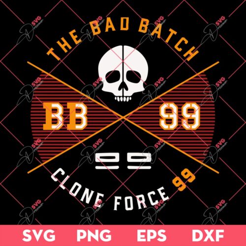 The Bad Batch Skull Star Wars SVG PNG, Bad Batch SVG PNG EPS DXF