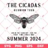 The Cicadas Reunion Tour Summer Scream 2024 SVG PNG EPS DXF, The Cicadas Reunion Tour SVG