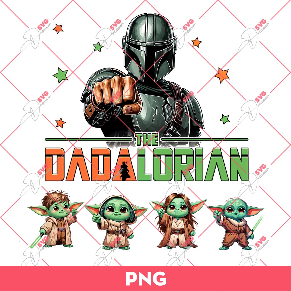 The Dadalorian PNG, Star Wars Daddy PNG, Fathers Day PNG
