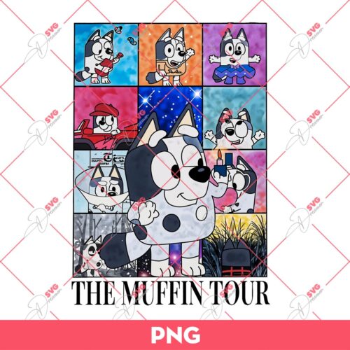 The Muffin Tour PNG, Bluey PNG