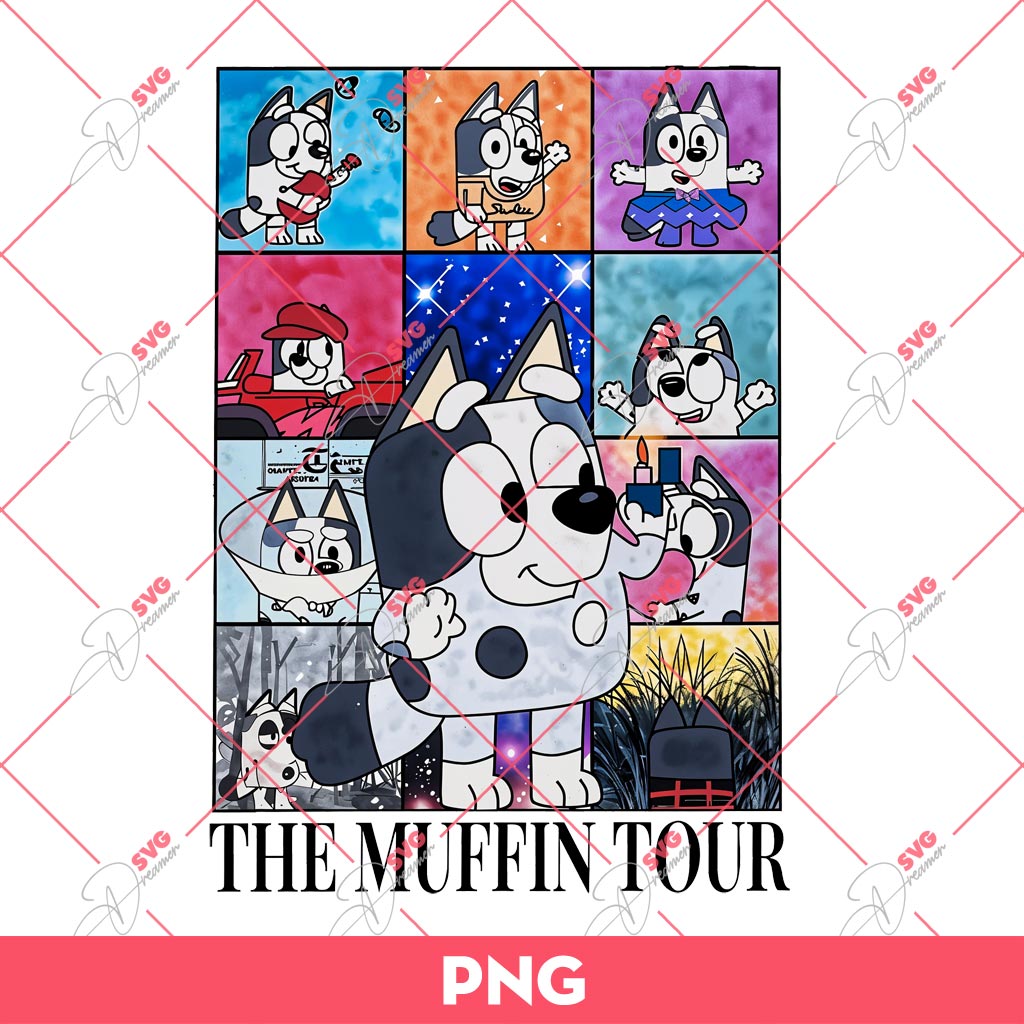 The Muffin Tour PNG, Bluey PNG