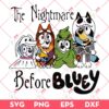 The Nightmare Before Bluey SVG PNG, Bluey Jack Skellington SVG PNG