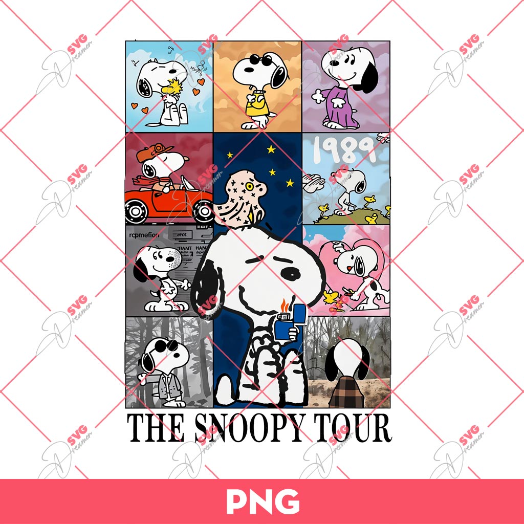 The Snoopy Tour PNG, Swiftie Eras Tour Snoopy PNG