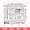The Tortured Poets Department The Anthology SVG, TTPD Album Tracklist SVG PNG