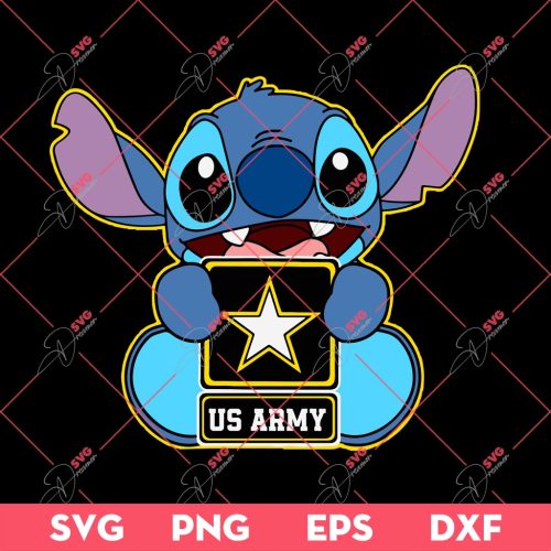 US Army Stitch SVG PNG, Stitch Patriotic SVG PNG, Independence Day 04th Of July SVG PNG