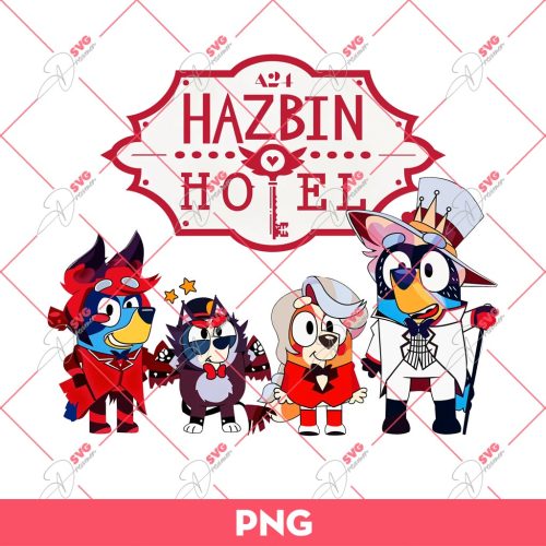 Bluey X Hazbin Hotel PNG, Hazin Hotel PNG, Bluey PNG