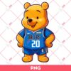 Winnie The Pooh Dallas Mavericks PNG, Winnie The Pooh NBA Basketball PNG