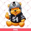 Winnie The Pooh Las Vegas Raiders PNG, Pooh Bear NFL Football PNG