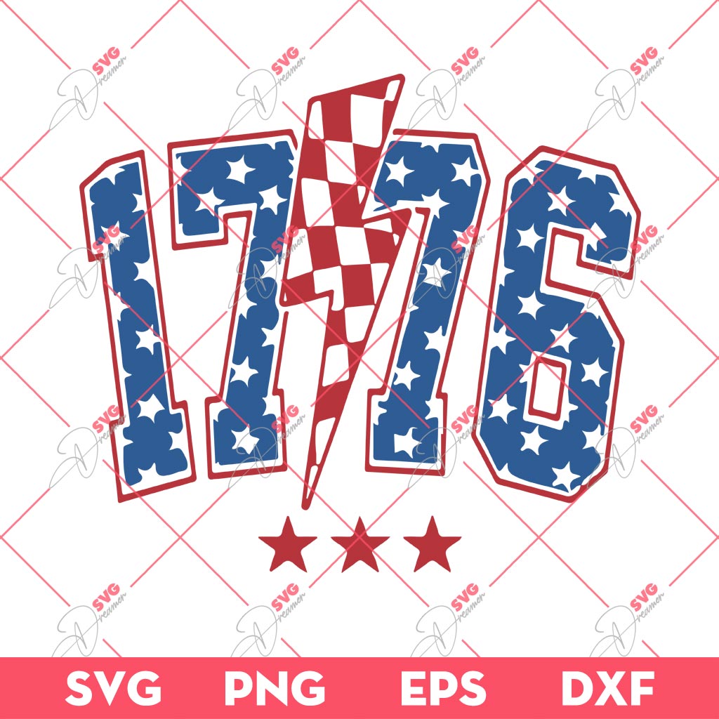 1776 America 4th Of July SVG, Independence Day 04th Of July SVG
