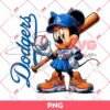Minnie Mouse Wearing Los Angeles Dodgers Outfits PNG, Disney Minnie Mouse Baseball PNG