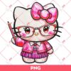 Hello Kitty Teacher SVG PNG EPS DXF, Hello Kitty School SVG PNG EPS DXF