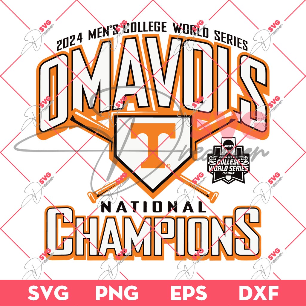 2024 Mens College World Series Baseball SVG, Omavols National Champions 2024 SVG