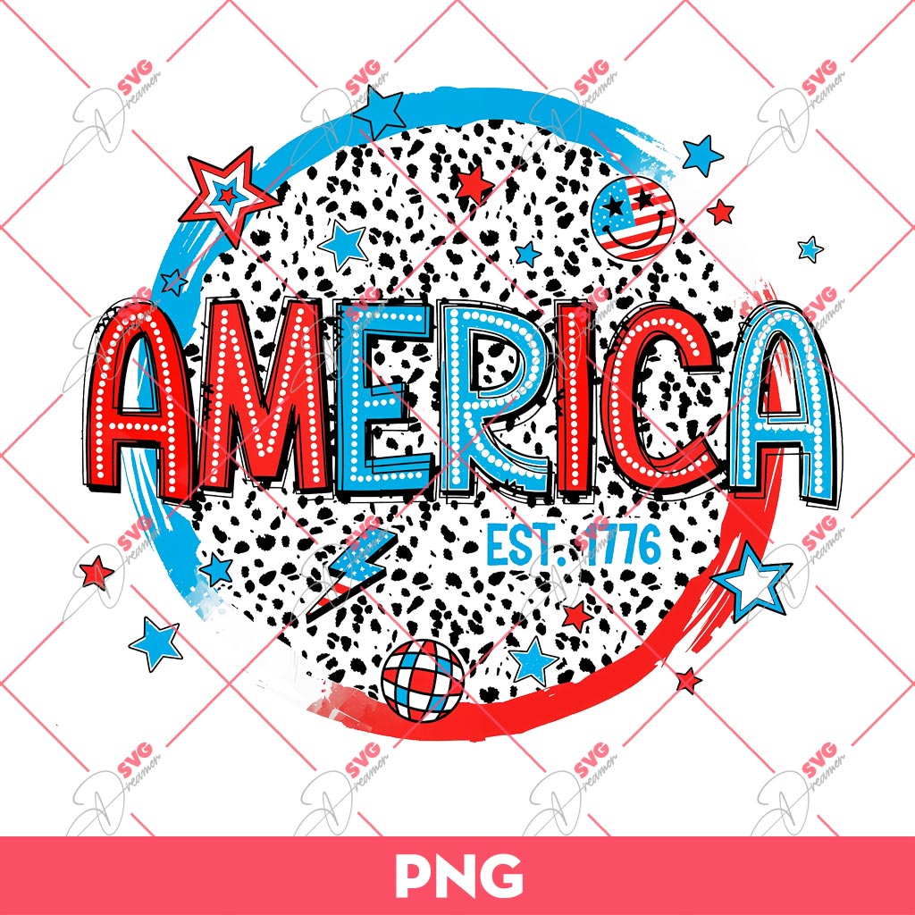 America EST 1776 PNG, Independence Day PNG, 04th Of July PNG