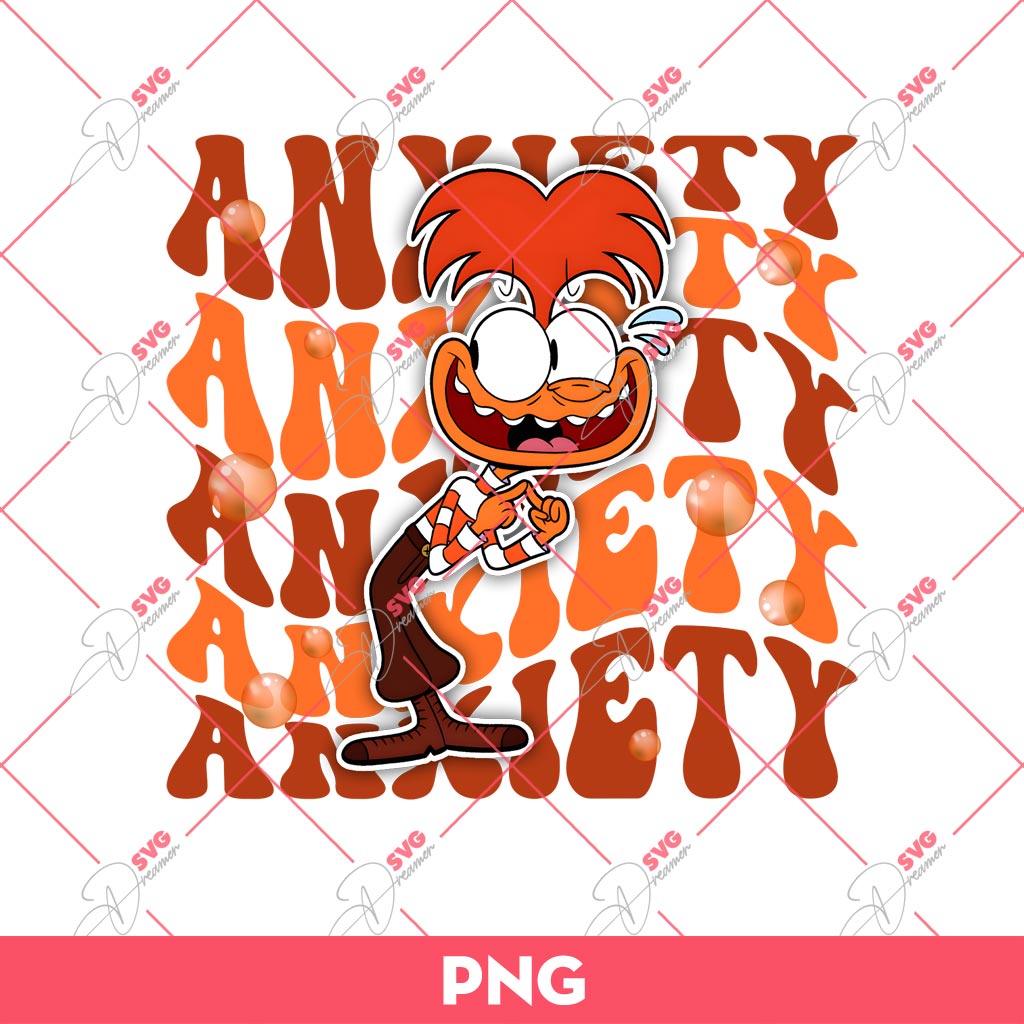 Anxiety Inside Out 2 PNG, It's Okay To Feel All The Feels PNG