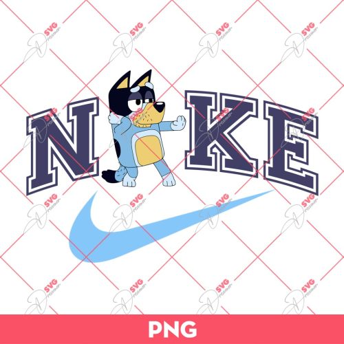 Bandit Heeler Nike Logo PNG, Nike Just Do It PNG, Bluey PNG