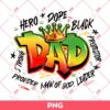 Black Dad Graffiti PNG, Black Father PNG, Juneteenth Dad PNG