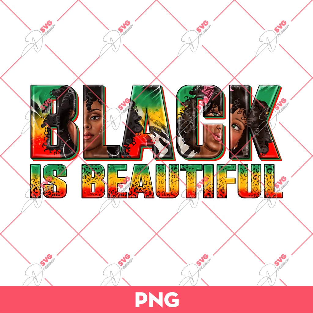 Black Is Beautiful PNG, Afro Girl PNG, Juneteenth PNG
