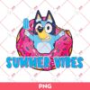 Bluey Donut Cake Summer Vibes PNG, Bluey PNG, Summer PNG