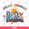 Bluey Hello Summer PNG, Bluey PNG, Summer PNG