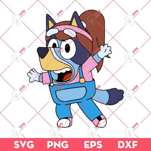 Bluey Ms Rachel SVG PNG, Bluey SVG PNG