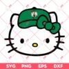 Boston Celtics NBA Hello Kitty Head SVG, Hello Kitty Basketball SVG
