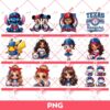 Bundle Texas Rangers PNG, Bundle Cartoon Characters MLB Baseball Rangers Team PNG
