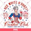Cocktail Club US PNG, Red White And Boozy Party Like Its 1776 PNG
