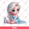 Cute Baby Elsa Frozen PNG, Disney Princess PNG, Baby Elsa PNG