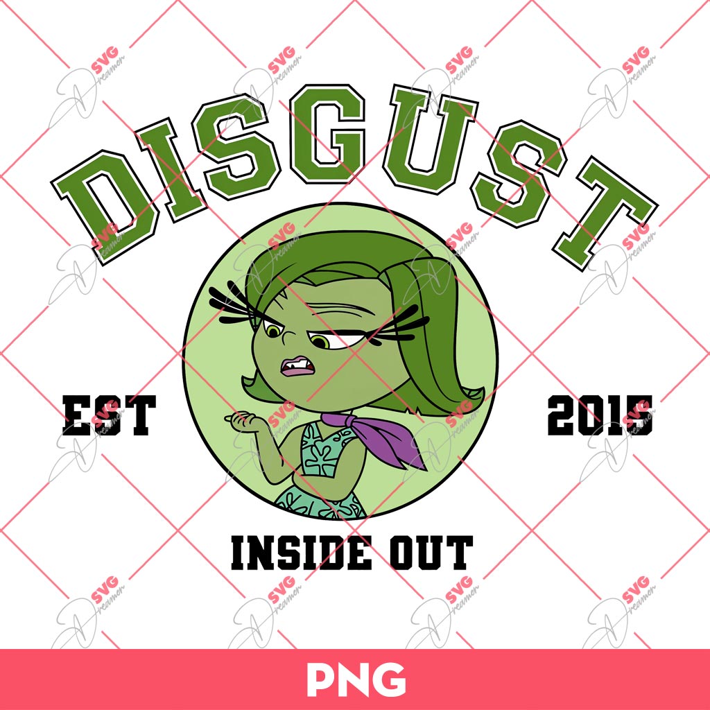 Disgust EST 2015 PNG, Inside Out 2 Characters PNG