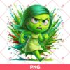 Disgust Inside Out 2 PNG, It's Okay To Feel All The Feels PNG, Disgust Colorful PNG