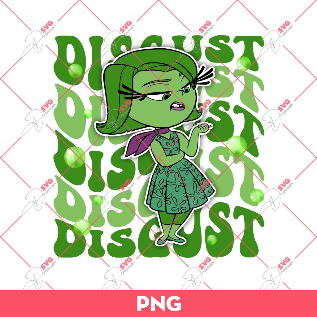 Disgust Inside Out 2 PNG, It's Okay To Feel All The Feels PNG