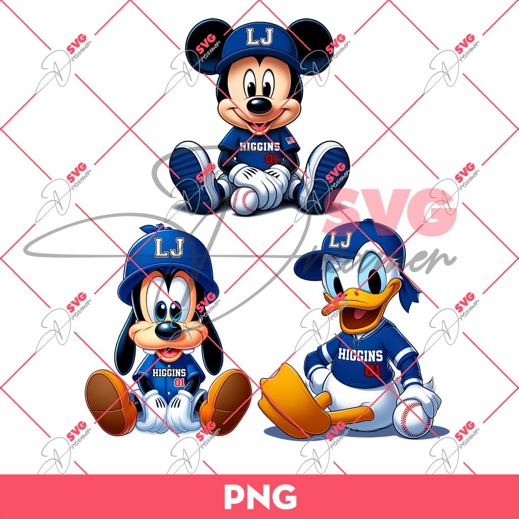 Disney Friends Happy Birthday LJ Higgins PNG