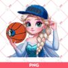Elsa Frozen Dallas Mavericks PNG, Disney Princess NBA Basketball PNG