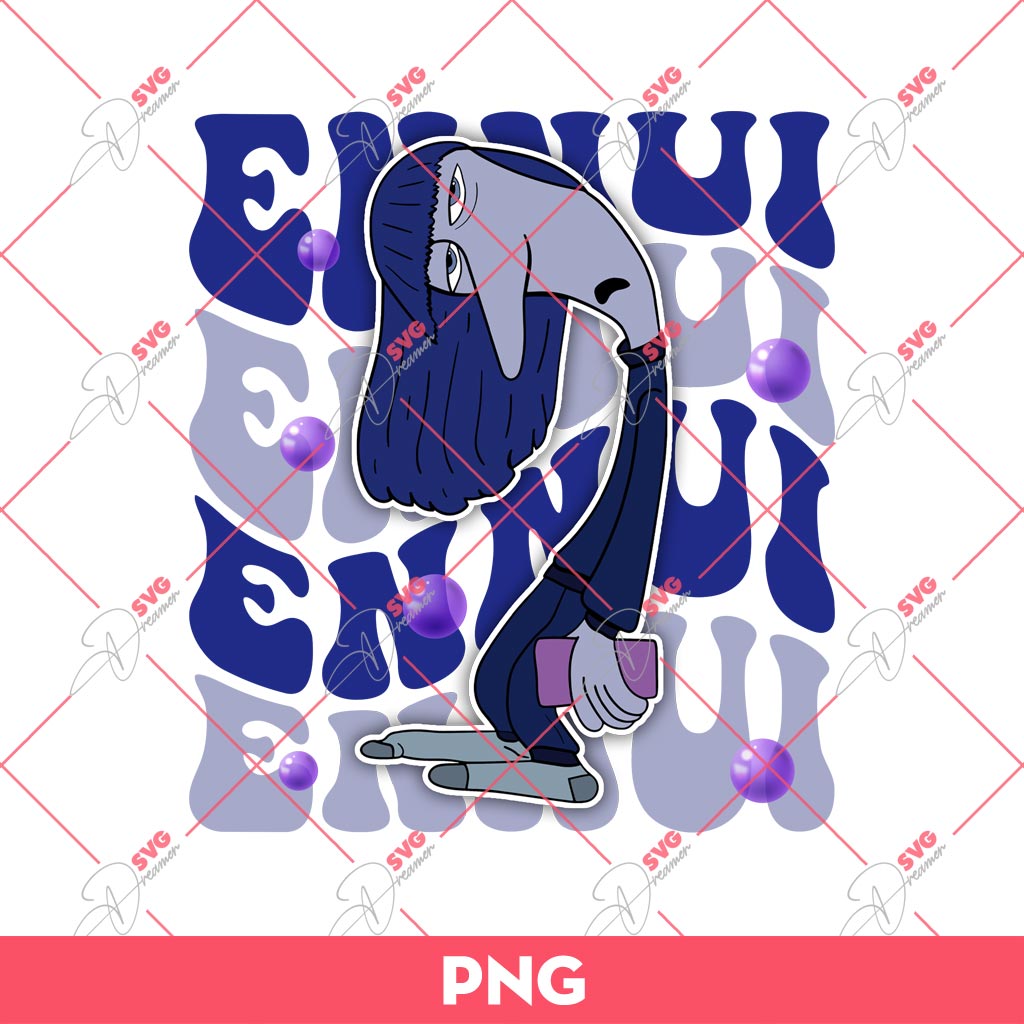 Ennui Inside Out 2 PNG, It's Okay To Feel All The Feels PNG