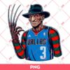 Freddy Krueger Dallas Mavericks PNG, Horror Characters NBA Basketball PNG