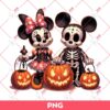 Halloween Mickey Minnie PNG, Mickey And Minnie Mouse Skeleton PNG