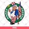 Happy Fourth Uncle Sam Circle Logo PNG, Happy Independence Day Celtics Style Logo PNG