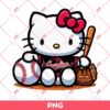Hello Kitty Cleveland Guardians PNG, Hello Kitty MLB Baseball PNG