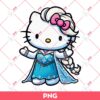 Hello Kitty Elsa Princess PNG, Kitty x Elsa Frozen PNG