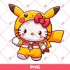 Hello Kitty Pikachu PNG, Pokemon Hello Kitty PNG