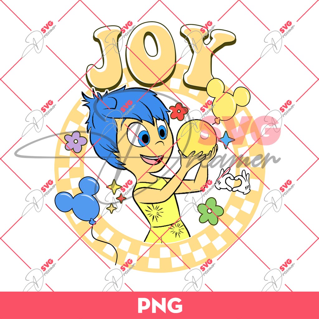 Joy Inside Out 2 Cartoon PNG, Inside Out 2 Movie Characters PNG