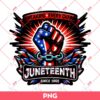 Juneteenth Black Power Fist PNG, Black History PNG, Breaking Every Chain PNG