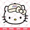 Los Angeles Clippers NBA Hello Kitty Head SVG, Hello Kitty Basketball SVG