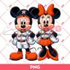 Mickey And Minnie Astros Baseball PNG, Disney Mouse MLB Houston Astros PNG