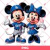 Mickey And Minnie Dodgers Baseball PNG, Disney Mouse MLB Los Angeles Dodgers PNG