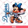 Minnie Mouse Dodgers PNG, Disney Mouse MLB Baseball LA Dodgers PNG