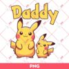 Pikachu Daddy PNG, Fathers Day PNG