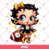 Pittsburgh Steelers Betty Boop PNG, Cute Betty Boop NFL Football PNG